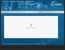 Tablet Screenshot of lindner-zerspanung.de